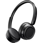 USAMS SR01 bluetooth fejhallgató SZTEREO (v5.3, mikrofon, aktív zajszűrő) FEKETE