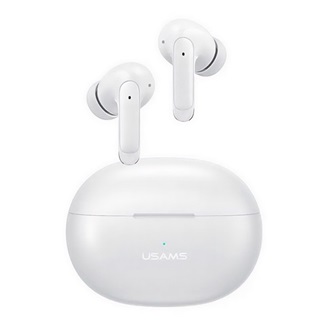 USAMS X-DON bluetooth fülhallgató SZTEREO (v5.3, TWS, mikrofon, zajszűrő + töltőtok) FEHÉR
