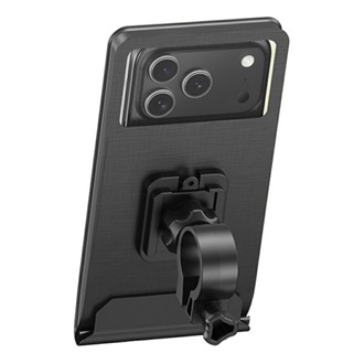 USAMS ZJ083 kerékpáros és motoros telefontartó (kormányra rögzíthető, 360°, por és vízálló tok, 4.7-7.2" méret) FEKETE