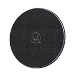USAMS asztali töltő 15W, wireless, FEKETE