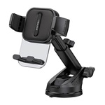 USAMS autós tartó műszerfalra, hosszú kar, FEKETE