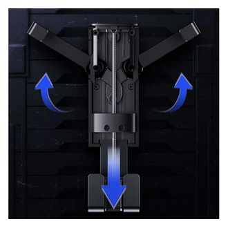 USAMS autós tartó szellőzőre, 4.7-7" méret, FEKETE