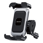 USAMS kerékpáros és motoros telefontartó 360°, 4.7-7.2" méret, FEKETE