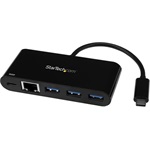 StarTech USB-C ADAPTER TO ETHERNET W/3PORT USB 3.0 HUB + PS