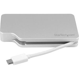 StarTech USB-C / Thunderbolt -> VGA Mini DisplayPort HDMI DVI-D M/F adapter 0.15m ezüst