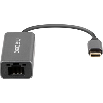 USB->RJ45 ETHERNET ADAPTER HÁLÓZATI KÁRTYA NATEC CRICKET USB-C 3.1 1X RJ45 1GB KÁBEL