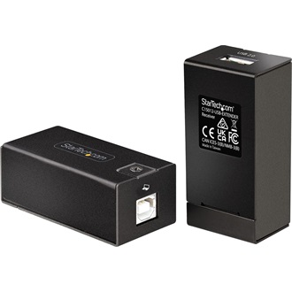 StarTech USB-A 2.0 -> RJ45 CAT5e UTP F/F extender fekete 150m