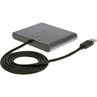 StarTech USB-A 3.0 -> 4db HDMI 1.4 M/F adapter 1m szürke