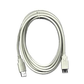 OEM USB-A 2.0 - USB-A 2.0 M/F adatkábel hosszabbító 3m szürke