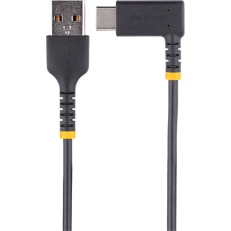 StarTech USB-C -> USB-A 2.0 M/M adatkábel 1m fekete 90°/egyenes