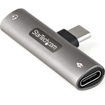 StarTech USB-C -> USB-C Jack stereo 3,5mm M/F adapter szürke