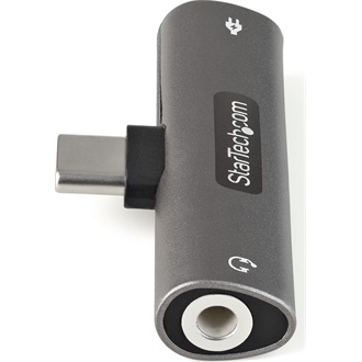 StarTech USB-C -> USB-C Jack stereo 3,5mm M/F adapter szürke