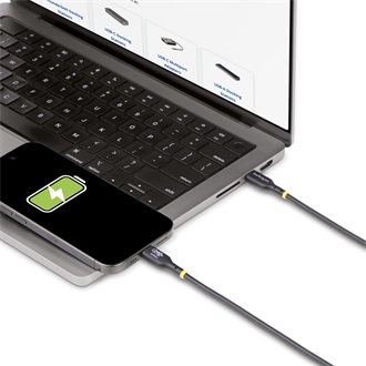 StarTech USB-C -> USB-C M/M töltőkábel 4m fekete