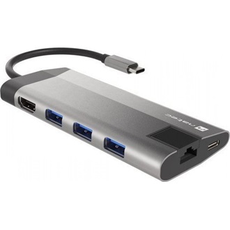 USB-C MULTIPORT ADAPTER 8 AZ 1-BEN NATEC FOWLER PLUS HUB USB 3.0 3X, HDMI 4K, USB-C PD, RJ45, SD, MICRO