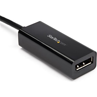 StarTech CDP2DP14B USB-C / Thunderbolt -> DisplayPort 1.4 M/F adapter 0.2m fekete