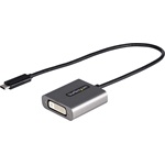 StarTech USB-C / Thunderbolt -> DVI-D M/F adapter 0.3m szürke