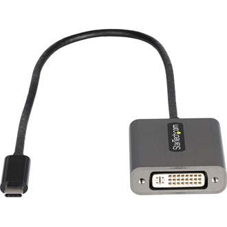 StarTech USB-C / Thunderbolt -> DVI-D M/F adapter 0.3m szürke