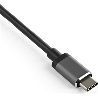 StarTech Multiport  USB-C / Thunderbolt -> HDMI 2.0 DisplayPort 1.2 M/F adapter 0.15m ezüst