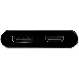 StarTech Multiport  USB-C / Thunderbolt -> HDMI 2.0 DisplayPort 1.2 M/F adapter 0.15m ezüst