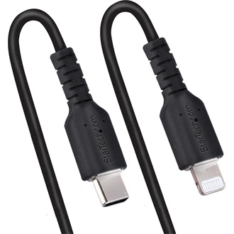 StarTech USB-C -> Lightning M/M töltő adapter 0.5m fekete