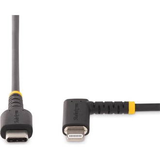 StarTech USB-C -> Lightning M/M adatkábel 1m fekete egyenes/90°