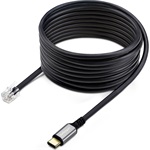 StarTech USB-C -> RJ9 M/M adatkábel 1.8m fekete