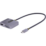 StarTech USB-C -> HDMI 2.0 VGA M/F adapter 0.3m szürke DP Alt-mode