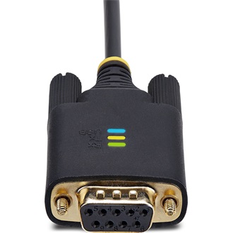 StarTech USB-A 2.0 -> Serial RS-232 DB9 M/F adatkábel 3m fekete Null Modem