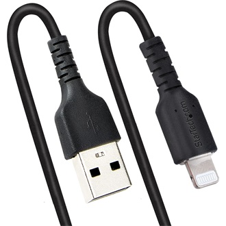 StarTech USB-A 2.0 -> Lightning M/M töltőkábel 0.5m fekete