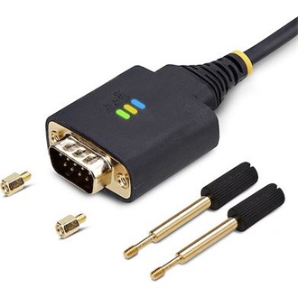 StarTech USB-A 2.0 -> Serial RS-232 DB9 M/M adapter 0.3m fekete
