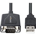 StarTech USB-A 2.0 -> Serial RS-232 DB9 M/M adatkábel 1m fekete
