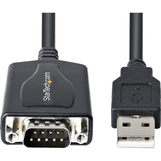 StarTech USB-A 2.0 -> Serial RS-232 DB9 M/M adatkábel 1m fekete