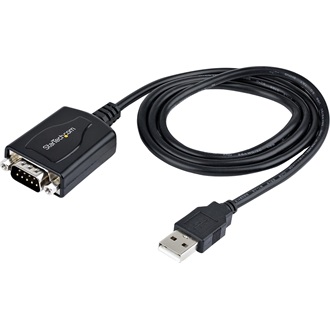 StarTech USB-A 2.0 -> Serial RS-232 DB9 M/M adatkábel 1m fekete