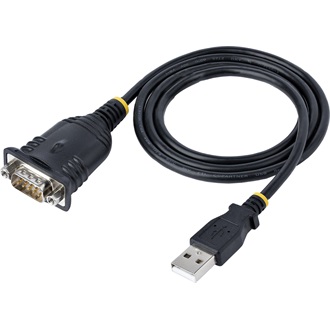 StarTech USB-A 2.0 -> Serial RS-232 DB9 M/M adatkábel 1m fekete
