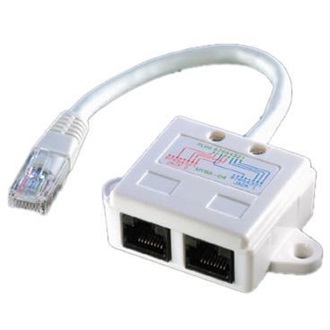 Roline RJ45 CAT5e UTP -> 2db RJ45 CAT5e UTP M/F adapter