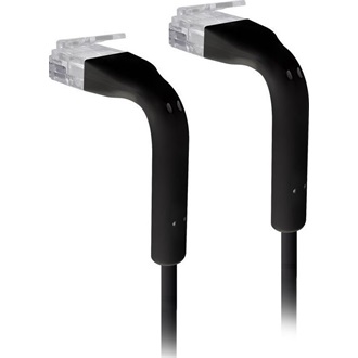 Ubiquiti UniFi Patch Cable RJ45 CAT6 UTP - RJ45 CAT6 UTP M/M adatkábel 2m fekete 90°