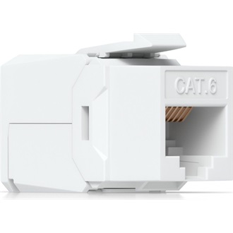 Ubiquiti UniFi  UACC-Keystone-Jack-C6 keystone for terminating a Cat6 Ethernet jack without the use of a punch-down or c