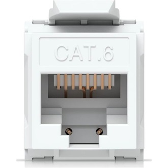 Ubiquiti UniFi  UACC-Keystone-Jack-C6 keystone for terminating a Cat6 Ethernet jack without the use of a punch-down or c