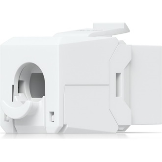 Ubiquiti UniFi  UACC-Keystone-Jack-C6 keystone for terminating a Cat6 Ethernet jack without the use of a punch-down or c