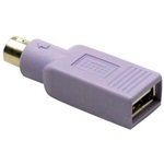 OEM Keyboard PS/2 -> USB-A 2.0 M/F adapter lila