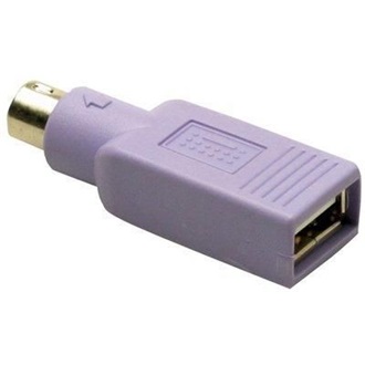 OEM Keyboard PS/2 -> USB-A 2.0 M/F adapter lila
