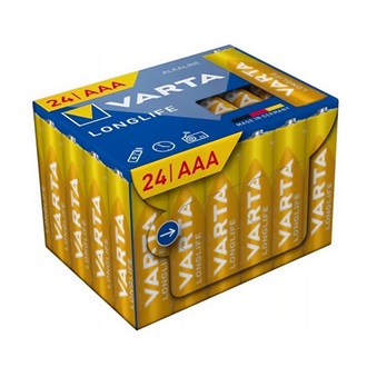 VARTA LONGLIFE POWER CUBE tartós elem (AAA, LR03, 1.5V, alkáli) 24db/csomag