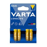 VARTA LONGLIFE tartós elem (AAA, R3, 1.5V, alkáli) 4db/csomag