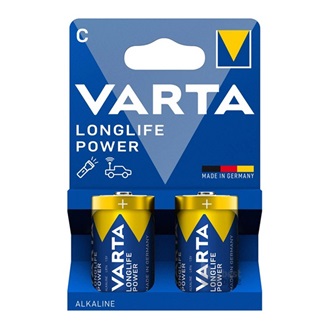 VARTA LONGLIFE tartós elem (C, LR14, 1.5V, alkáli) 2db/csomag