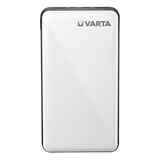 VARTA POWERBANK ENERGY vésztöltő 2 USB+Type-C aljzat 15000mAh, LED jelzés + microUSB kábel, FEHÉR