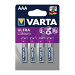 VARTA ULTRA tartós elem (AAA, LR03, 1.5V, lítium) 4db/csomag