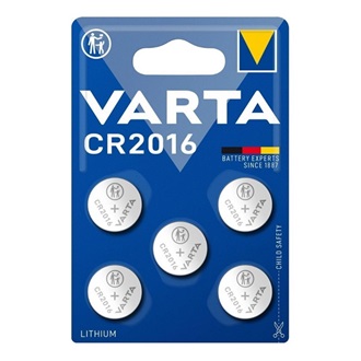 VARTA gombelem (CR2016, 3V, lítium) 5db/csomag