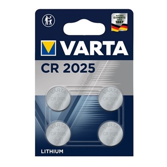 VARTA gombelem (CR2025, 3V, lítium) 4db/csomag