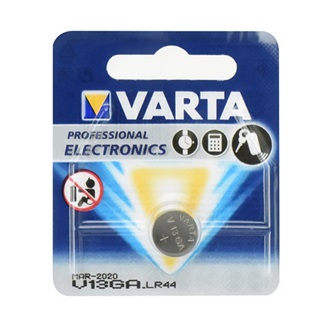VARTA gombelem (V13GA, LR44 / A76 / AG13, 1.5V, alkáli) 1db/csomag