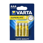 VARTA tartós elem (AAA, R03, 1.5V, cink-szén) 4db/csomag